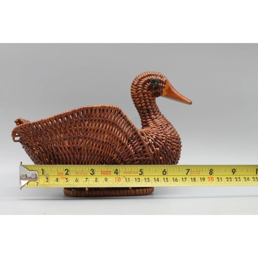 Vintage Avon Gift Collection Wicker Turkey Baskets Thanksgiving Fall Decor Set